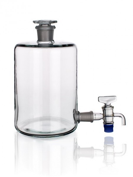Fľaša podľa Woulfa so zátkou NZ 50/42, kohútom na dne NZ 29/32, 10000ml, SIMAX ks